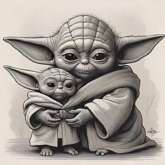 5 levels of awareness for the future you lab blog, baby yoda in black and white to showcase level 5, Self-Awareness For Millennials and Gen Z