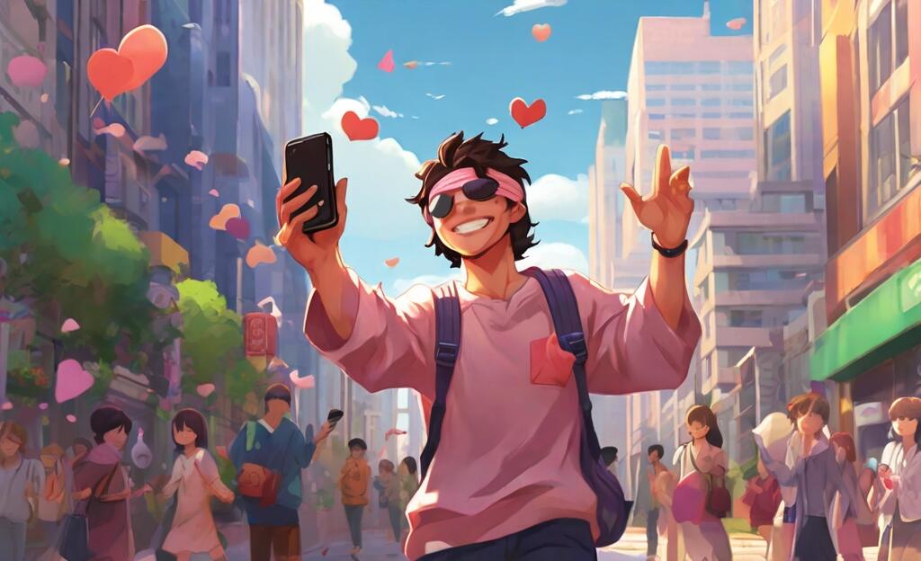 Dating in your 20s, a millennial's dating advice. a young man having fun and holding a phone